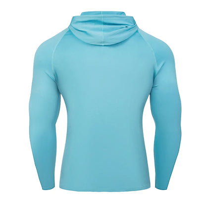 Haut de sport homme à capuche et manches longues