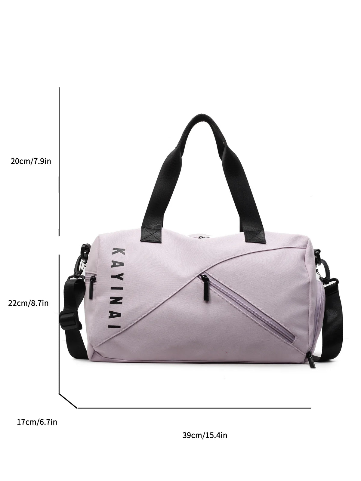 Sac de voyage unisexe avec compartiment à chaussures, grand sac de sport/week-end, sac à bandoulière.
