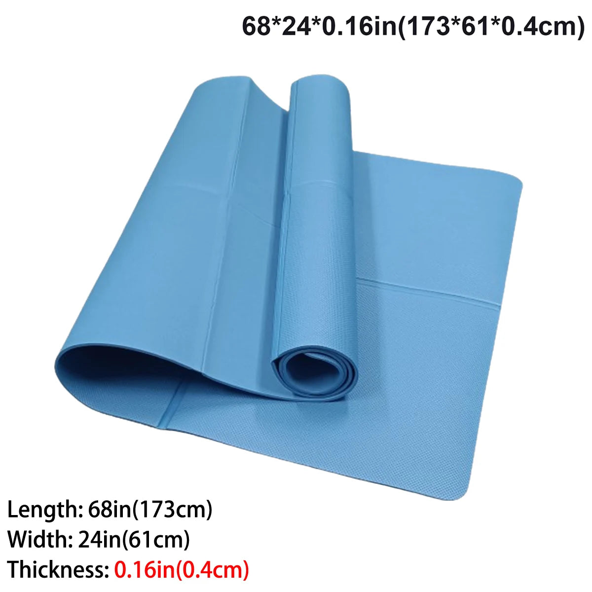 Tapis de yoga pliable pour le Pilates et les exercices au sol