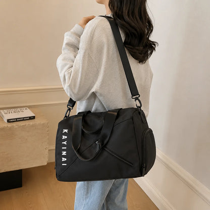 Sac de voyage unisexe avec compartiment à chaussures, grand sac de sport/week-end, sac à bandoulière.