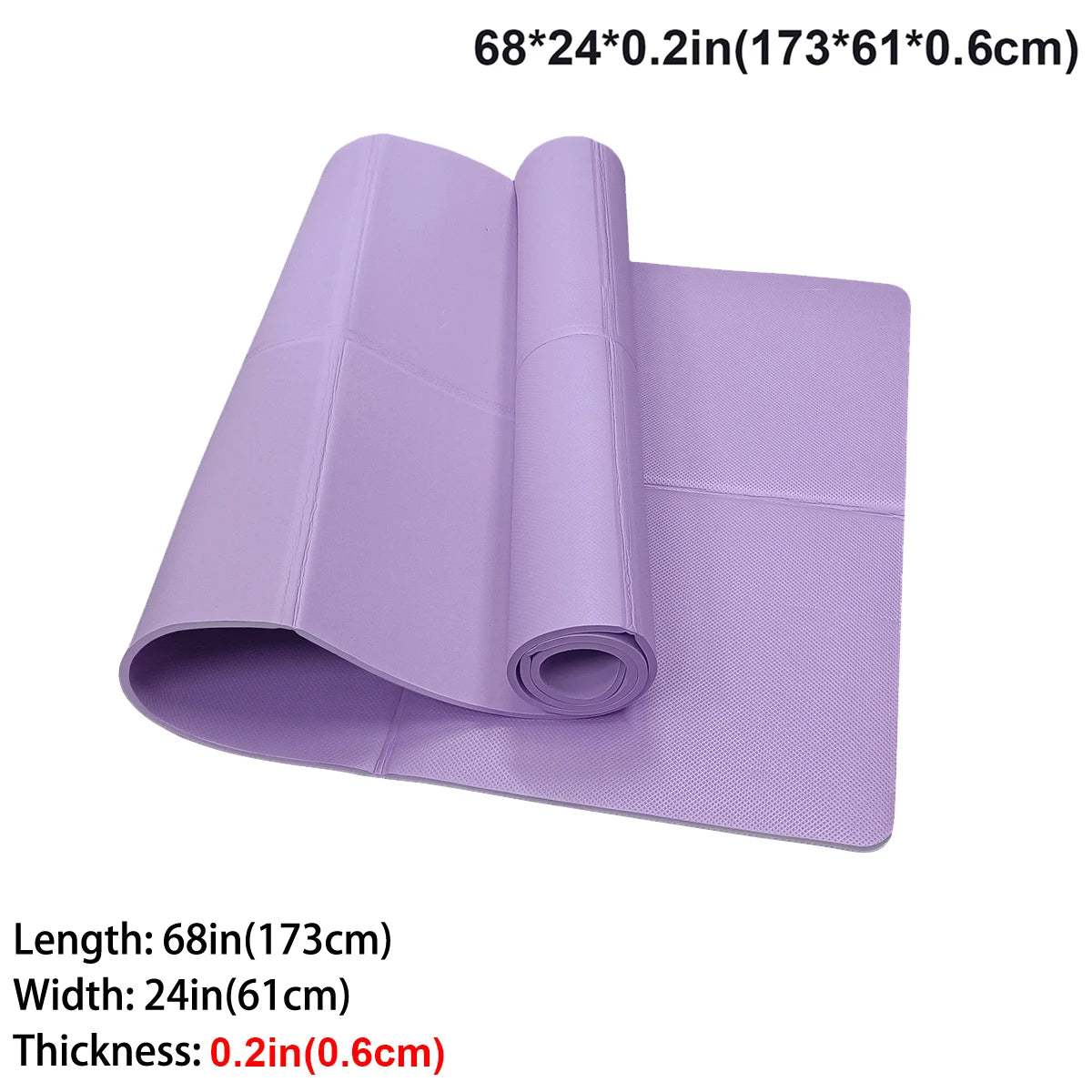 Tapis de yoga pliable pour le Pilates et les exercices au sol