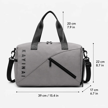 Sac de voyage unisexe avec compartiment à chaussures, grand sac de sport/week-end, sac à bandoulière.