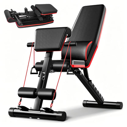 Banc de musculation réglable à dossier inclinable