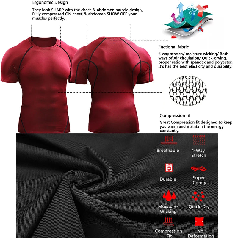 T-shirt de sport homme pour la course et le fitness