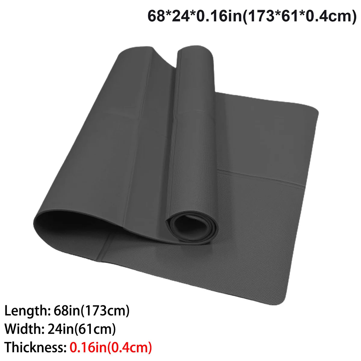 Tapis de yoga pliable pour le Pilates et les exercices au sol