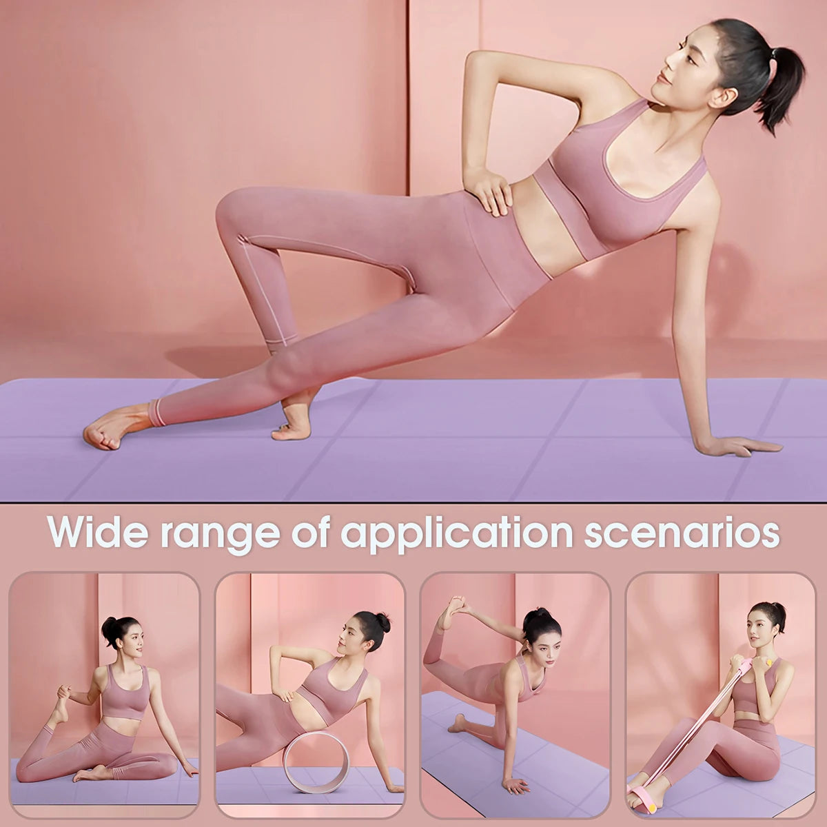 Tapis de yoga pliable pour le Pilates et les exercices au sol