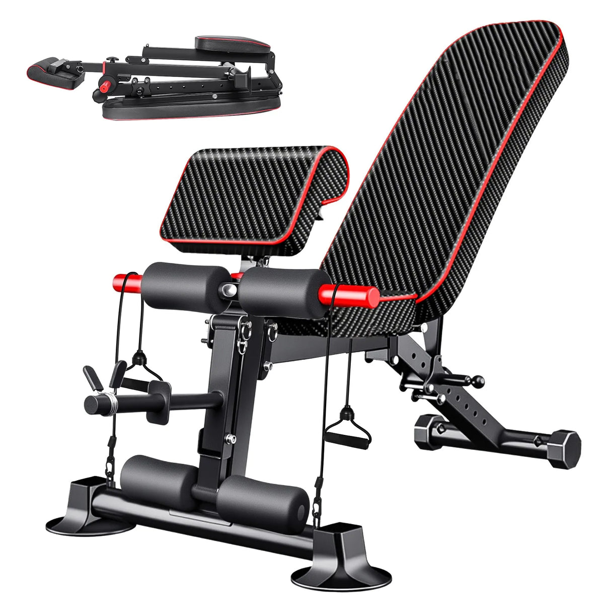 Banc de musculation réglable à dossier inclinable