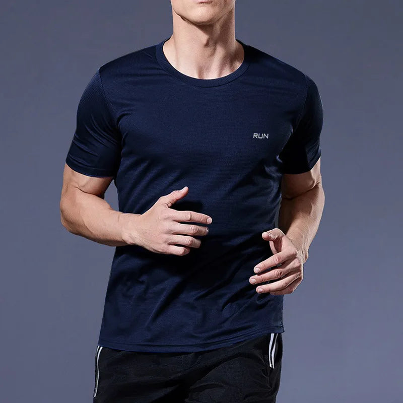 T-shirt de sport homme pour la course, le football et l’entraînement