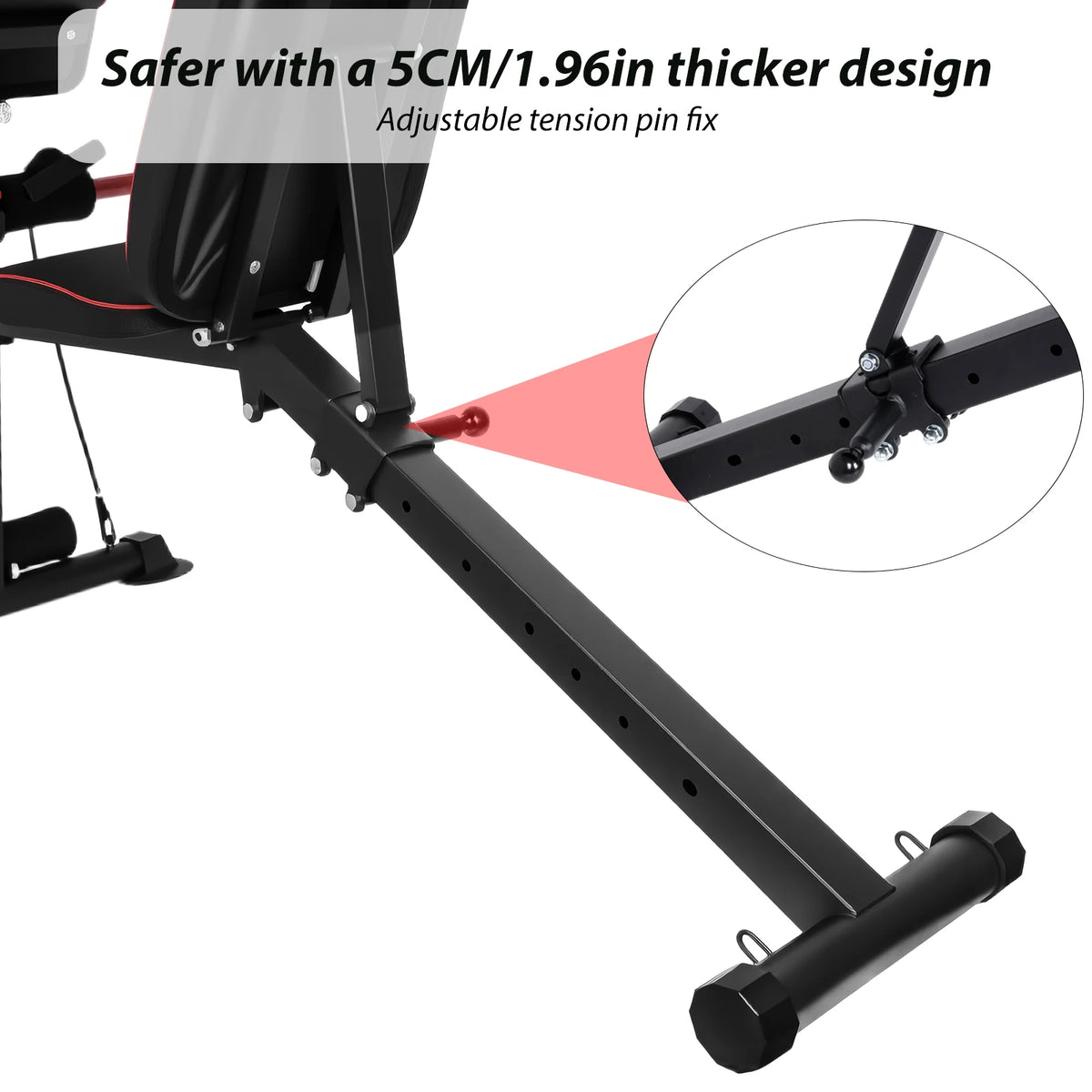 Banc de musculation réglable à dossier inclinable